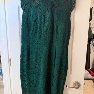 Elegant Green Lace Dress